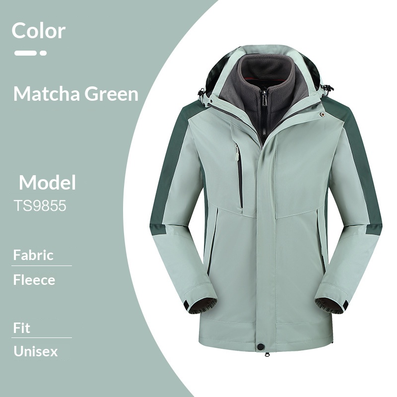 Polaire 3-en-1 vert matcha Ts9855