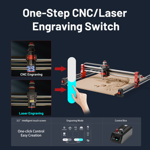 两棵2025新到货TTC-H40 4轴线性500瓦主轴数控刳刨机，适用于1m * 1m工作尺寸的木材500毫米/s ² - Product Image 5