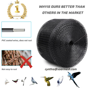 8 дюймов X 100 футов оцинкованная сетка для защиты от птиц - Product Image 6