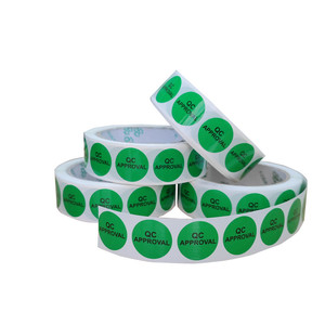 Vinyl Paper <strong>Qc</strong> <strong>Label</strong> Color Quality Control Sticker Tamper Evident <strong>Qc</strong> Pass Warranty Stickers
