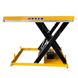 Elevador de tijera hidráulico fijo de buen diseño, elevador de carga eléctrico, plataforma de carga y descarga, elevador de mesa pequeño - Product Image 1