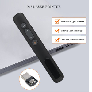 Vendita calda 2.4G puntatore Laser senza fili presentatore di lavoro con Macbook con sia USB che tipo ricevitore c - Product Image 5