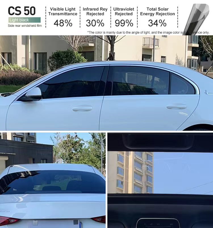 CS50, Noir clair, VLT : 50 %, IRR : 30 %, UVR : 99 %