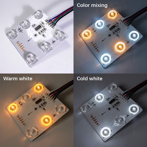 Zweifarbige Temperatur punkt regelung Einstellbar DMX512 CCT LED-Modul Block ketten licht 2 Farben Warmweiß Kaltweiß DMX 512 - Product Image 2