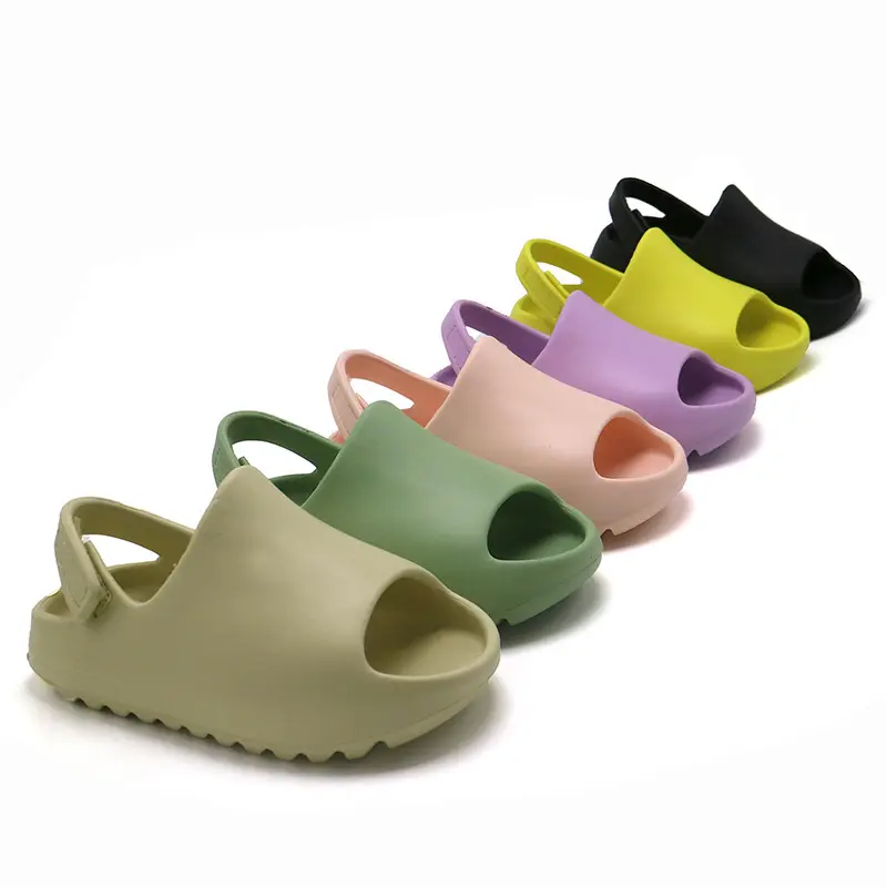 Nuevo estilo de verano para niñas y niños, sandalias impermeables modernas de goma a la moda, toboganes deportivos, zapatos suaves para correr para niños