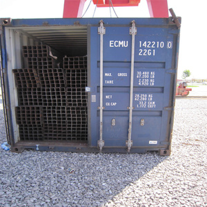 Tubulação soldada a alta temperatura do aço carbono <span class=keywords><strong>ERW</strong></span> 12 Ft 8m Tubo Quadrado Retangular