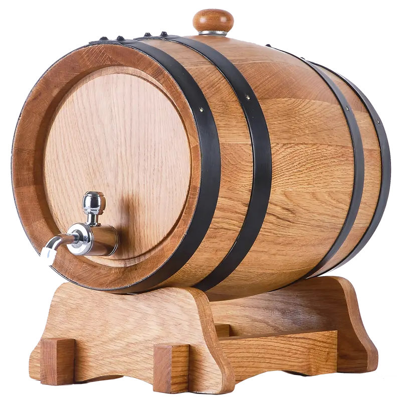 Mini barril de madera de roble para vino, barril de roble de 5l