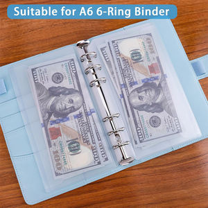 طلب بالجملة أحدث مخطط ميزانية Pvc Deepavali بلاستيك شفاف A5 A6 A7 أكمام جيب مغلف محفظة نقدية رابط لوضع الميزانية - Product Image 5