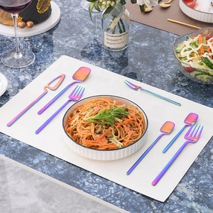 不锈钢餐具套装304吊杯设计创意餐具简约风格网红餐具7件套 - Product Image 2