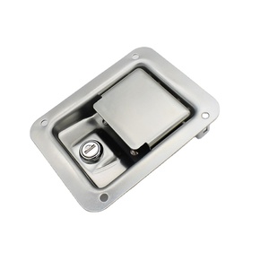 Hengsheng MS866-5 paslanmaz çelik/karbon çelik RV kilit T kilit üç çok noktalı düz kilit siyah anahtar ile - Product Image 2