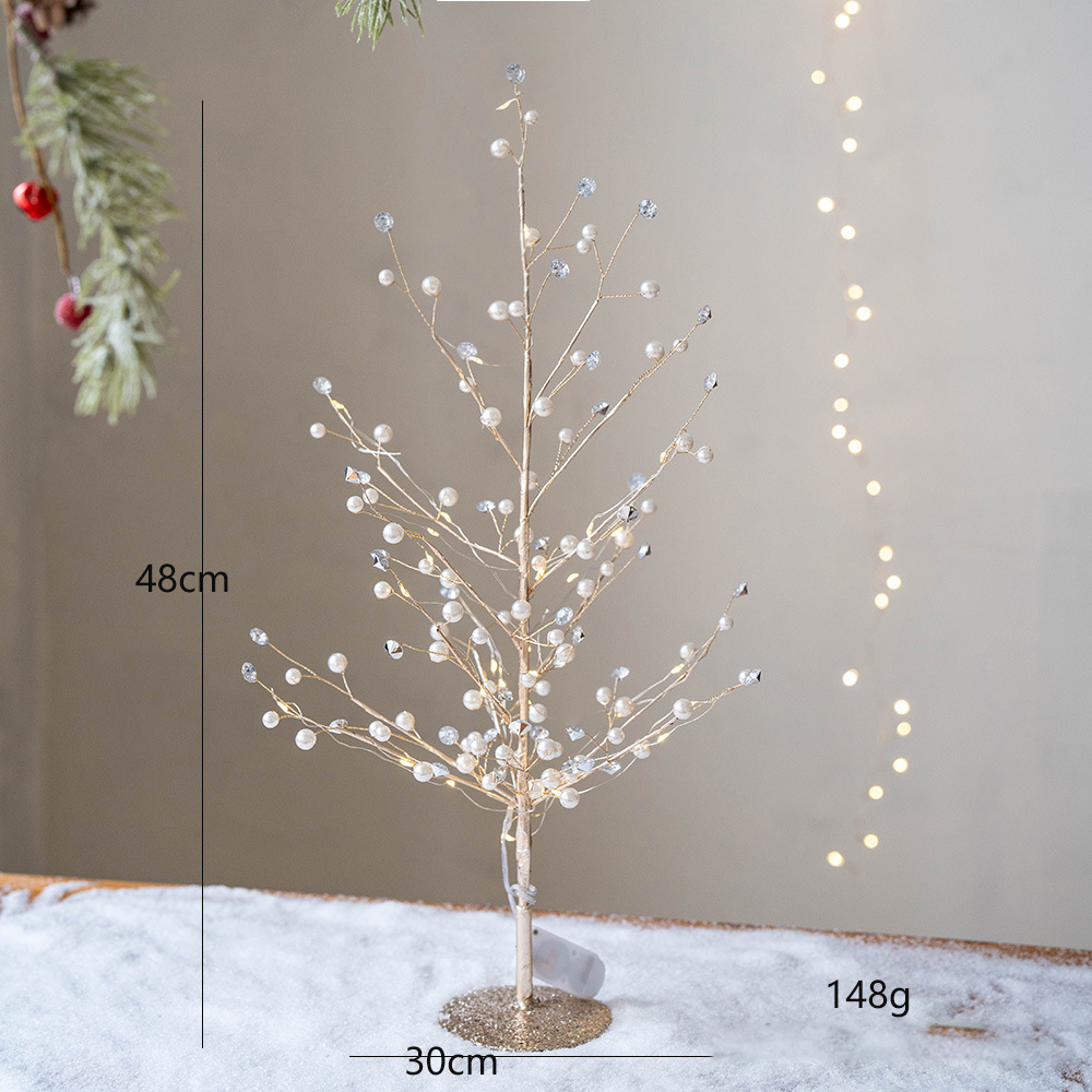 48cm Large christmas tree with lights-white