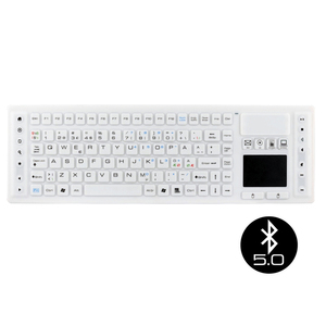 Bluetooth Wireless Industrial Medical <strong>Keyboard</strong> with Touchpad and Multimedia Keys