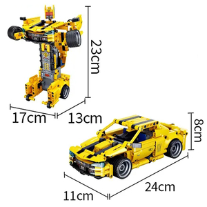 521pcs <strong>2in1</strong> Building Blocks Toy RC Robots Car <strong>Remote</strong> Control Car Bee Bricks - Product Image 5