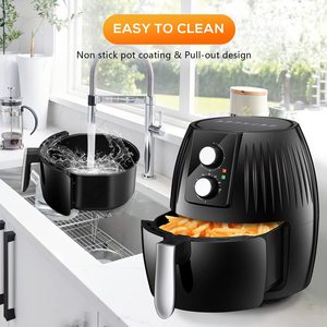Mini Electric No Oil Manuelle Mechaniker Toaster Back kocher Luft fritte use mit Antihaft korb