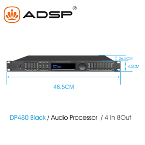 ADSP DP480双精度4输入8输出DSP音频处理器，带RS232的24位转换器 - Product Image 6