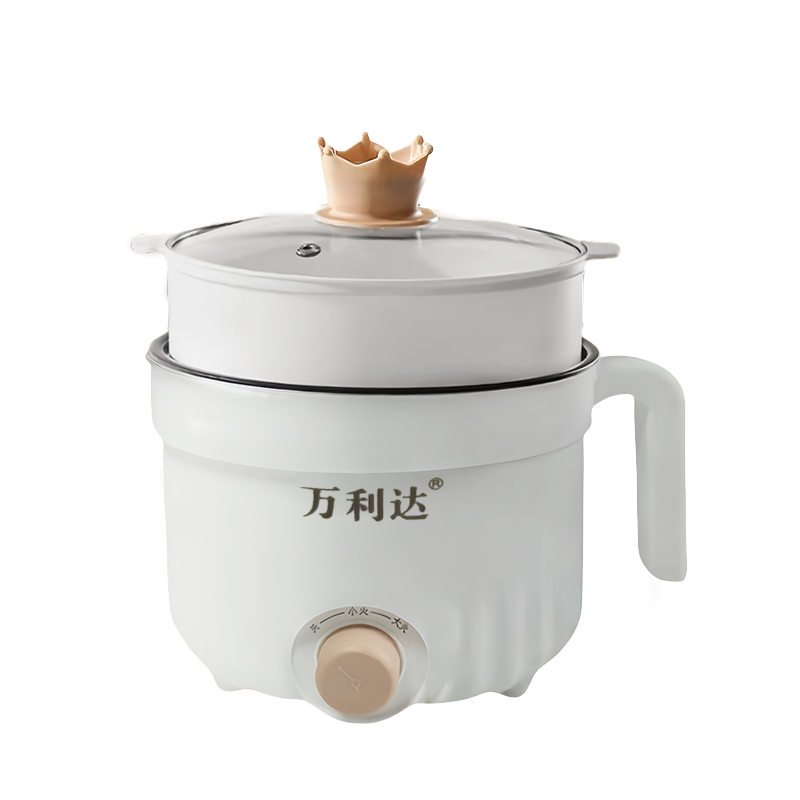 White-PP Steamer(Non-stick/Stainless steel inner pot)