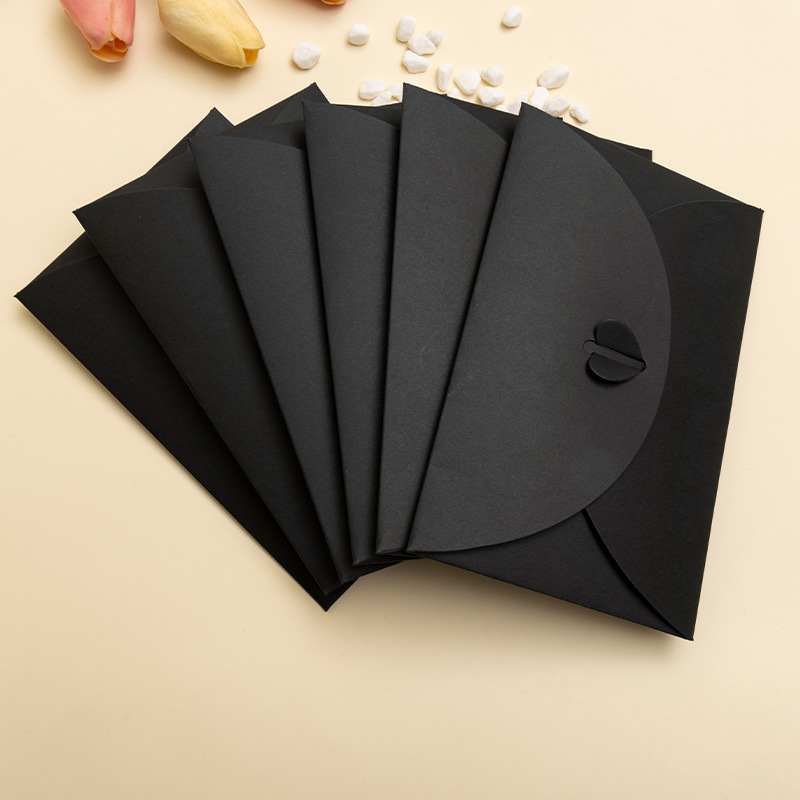 1 black card envelope