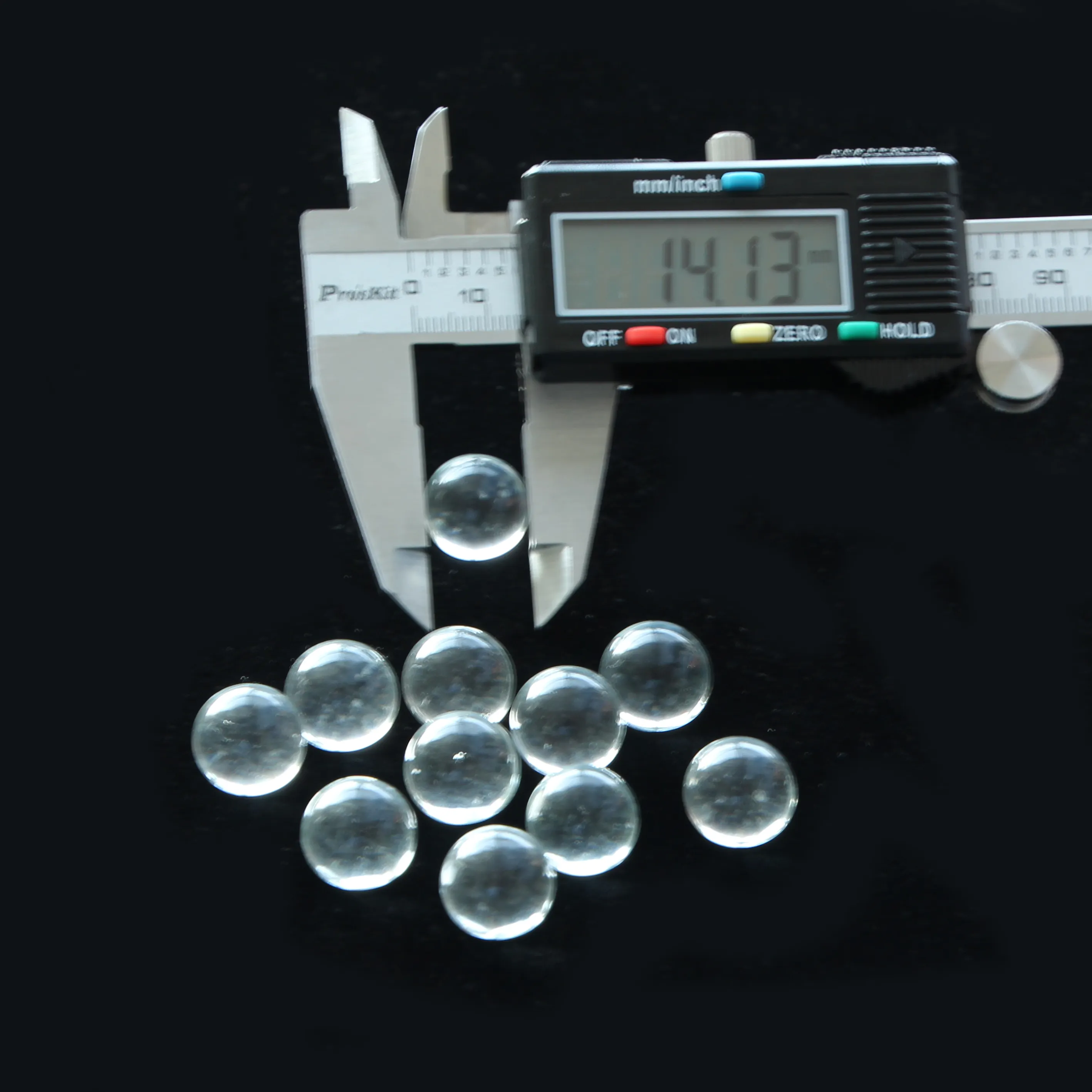 Bolas de mármol redondas para pintura en aerosol, botes de aerosol de vidrio transparente, 9mm, 10mm, 11mm, 12mm, 13mm, 14mm, 15mm, 16mm, 17mm, 19mm, gran oferta