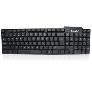 Teclado negro barato al por mayor diseño árabe inglés teclado de ordenador 104 teclas teclados con cable USB para PC portátil