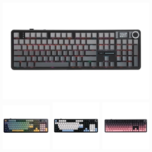 AULA F108 PRO Teclado inalámbrico para juegos de tamaño completo montado en junta con pantalla Aliexpress AULA Gaming Keyboard Computadora portátil - Product Image 1