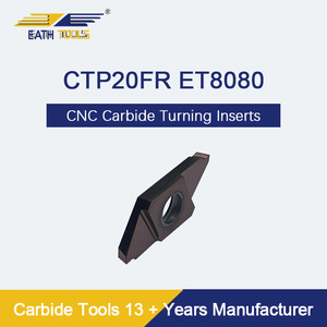 CTP20FR ET8080 stampo svizzero carburo di tungsteno <span class=keywords><strong>CNC</strong></span> utensili da taglio tornio carburo inserto scanalato e tronca inserti