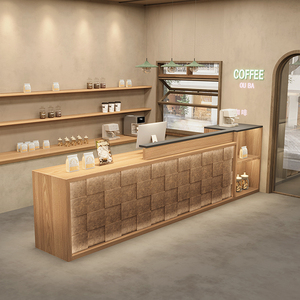 经典店铺咖啡厅接待处面包店设计最新前台柜台 - Product Image 4