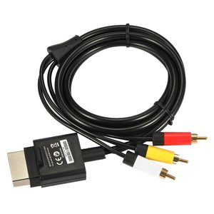 1.8M ses Video AV RCA Video kompozit kablo 3RCA Video kompozit kablo Xboxes 360 ince üç RCA fiş - Product Image 1