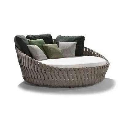 Уличная мебель диван, мебель для патио красивый тканый ротанг водонепроницаемый диван коврик, роскошная садовая мебель