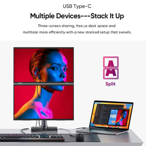 15.6 Inch Portable FHD Dual Screen Extend 1080P <strong>Monitor</strong> Smart Gaming Triple Screen Display Foldable Laptop <strong>Computer</strong> <strong>Monitor</strong> - Product Image 2