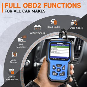 ANCEL BM500 OBD2 Mini tüm sistemleri motor analizörü pil kayıt aracı için ABS SRS ESP SAS CBS EPB vb BMS araba kod okuyucu - Product Image 4