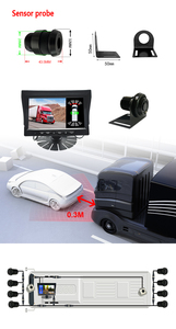 Car Back-up Assist Blind Spot Detection for Front and Rear Trucks Waterproof Back-up <strong>Camera</strong> Parking <strong>Sensor</strong> <strong>System</strong> - Product Image 4