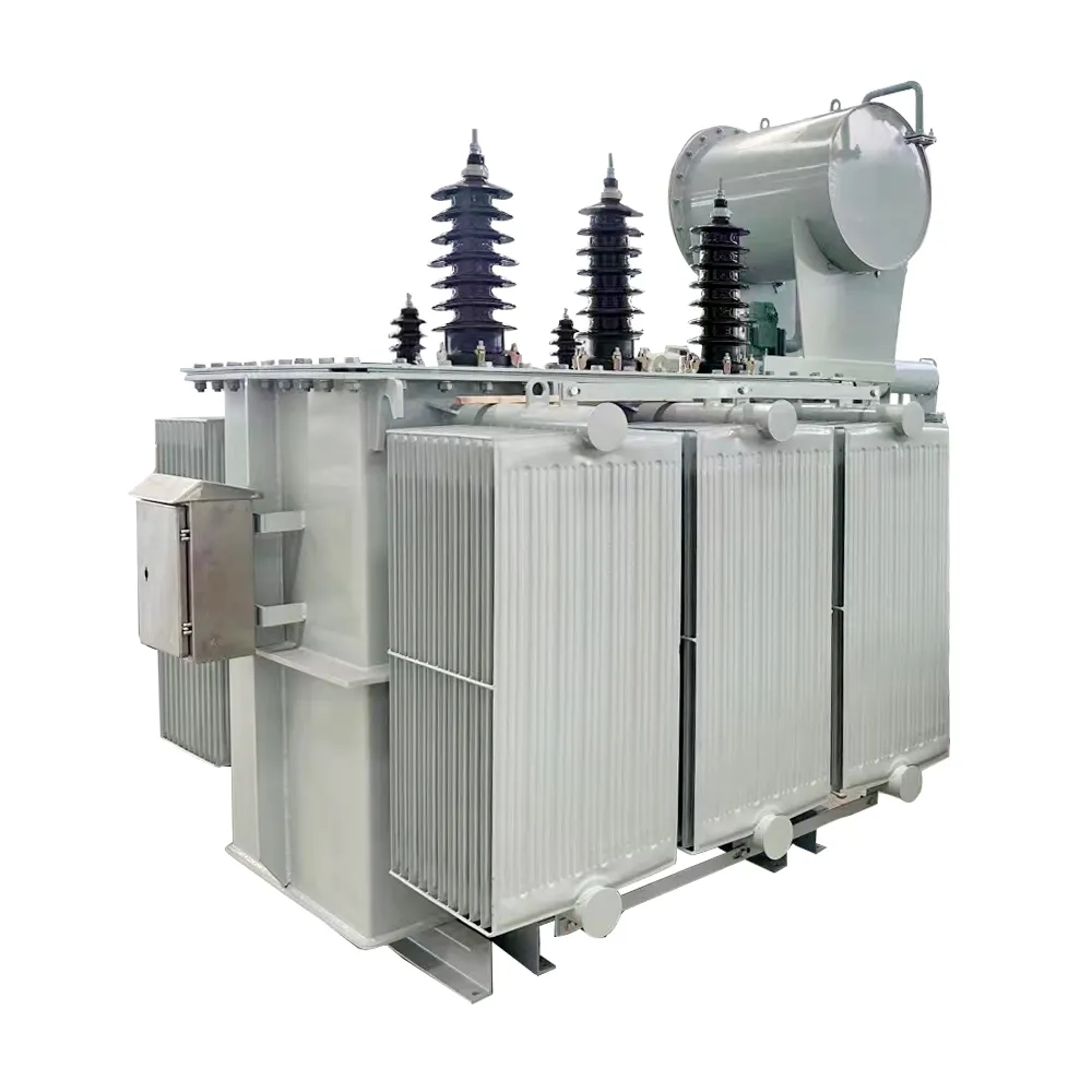 Transformador inmerso en aceite de baja pérdida 1000 kVA 1 MVA 13800V 120/240V Transformador de distribución lleno de aceite de hoja de acero de silicio