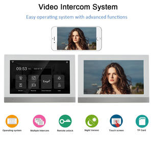 Tuya חכם וידאו אינטרקום מערכת 7 אינץ LCD מסך מגע עבור רב דירות בית אבטחת ניטור דלת לפתוח גישה מערכת