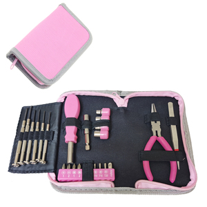 23pcs General Purpose Tool <strong>Kit</strong> with Zip Bag and Herramientas for Lady to Use - Product Image 4
