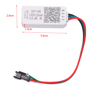 Контроллер Glite SP110e mini BT, управление через приложение, 5 ~ 12 В постоянного тока, 1024 пикселей, SPI контроллер, поддерживает светодиодный модуль и пиксельное управление светом - Product Image 5