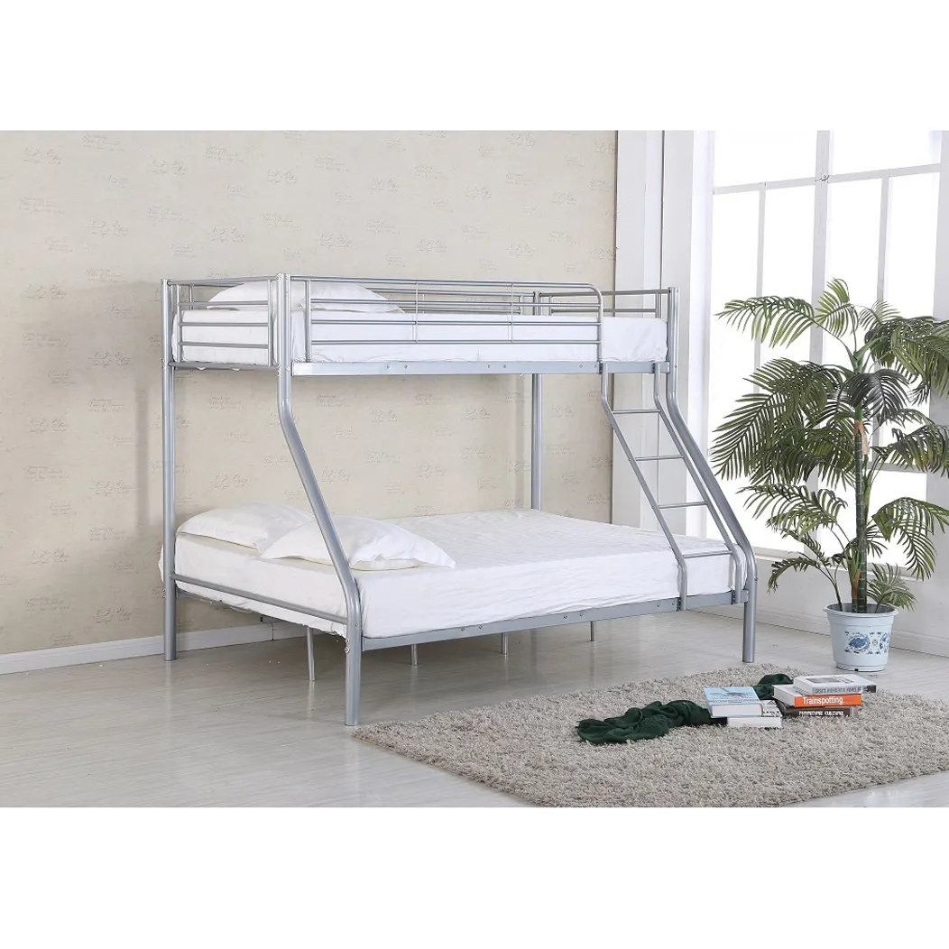 Cama Bunkbed de hierro para dormitorio de adultos, litera de acero con marco doble de Metal moderno, a precio de fabricante