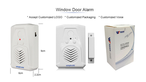 Sistema de seguridad para el hogar con alarma de Sensor magnético inalámbrico para puertas y ventanas de 90db con aviso de voz para puertas y ventanas abiertas - Product Image 6