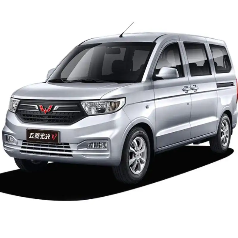 Venda por atacado de mini van de carga novos veículos Wuling Hongguang V mini estantes de aço para van de carga a gasolina
