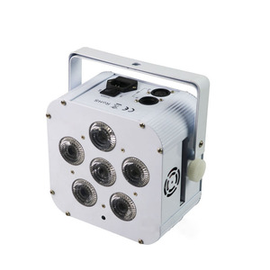 Kablosuz pil 6*18w rgbwa uv 6 in 1 led uplights düz par aydınlatma gösterisi olay dekorasyon - Product Image 6