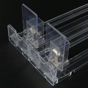 Hochwertiges Autofeed Retail Spring Automatisches Getränk Push Slide Bottle Pusher <span class=keywords><strong>System</strong></span> Feder belasteter Dosen-Getränkeregal-Drücker
