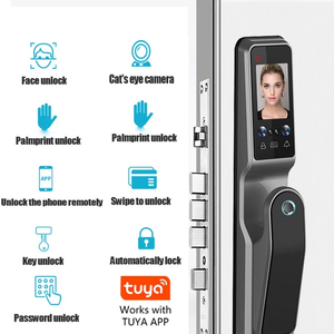TUYA WIFI uzaktan kilidini 3D yüz tanıma akıllı kapı kilidi ile kamera parmak izi palmiye baskı tokatlamak kartı şifre anahtar - Product Image 2