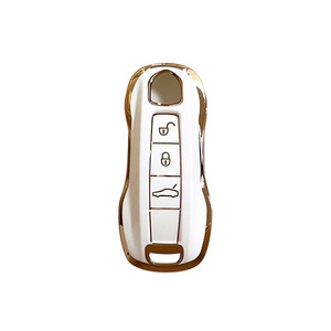 Araba Styling yumuşak TPU malzeme araba Porsche Panamera Cayenne için anahtar kovanı araba anahtarı kapağı aksesuarı - Product Image 1