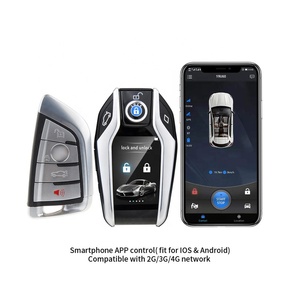 Sistema de alarma para coche, botón remoto de 2 vías, lcd, llave inteligente, PKE, bloqueo automático y desbloqueo, arranque remoto, motor de parada de arranque - Product Image 5
