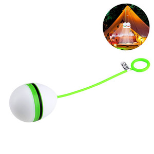 Xách tay hình dạng trứng LED Cắm trại ánh sáng đèn lồng ngoài trời treo đèn với Silicone dây đeo - Product Image 2