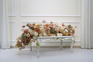 Á hậu trắng dài Hoa cưới Vòng hoa và lối đi hoa Á hậu cho đám cưới màu nâu - Product Image 2