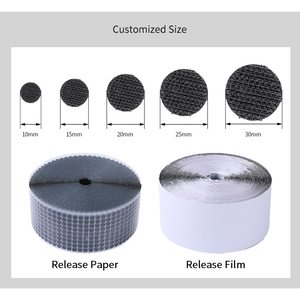 Customized Heavy-Duty Self-Adhesive <strong>Hook</strong> <strong>Loop</strong> Dots Velcroes Shade <strong>Square</strong> Patches Strap Coin Stickers Eco-Friendly Back Glue - Product Image 4