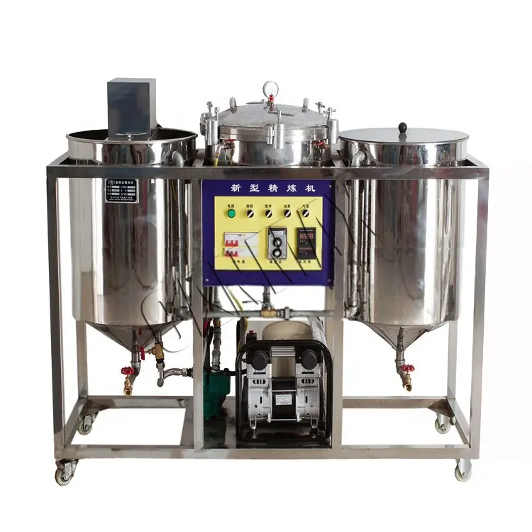 Totalmente Automático Food Grade Espanha Olive Refined Mustard Processo Equipman Oil Refining Machine