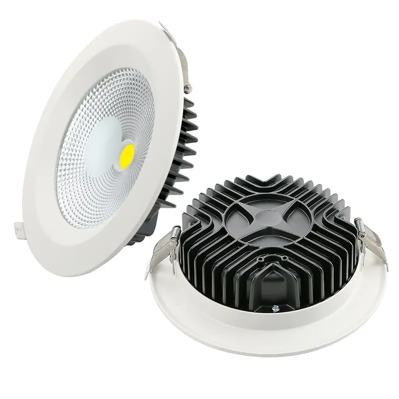 7W 15W 30W מתכוונן Led סומק רכוב Downlights חיתוך 80 140Mm 7 15 30 ואט Cob led שקוע Downlight