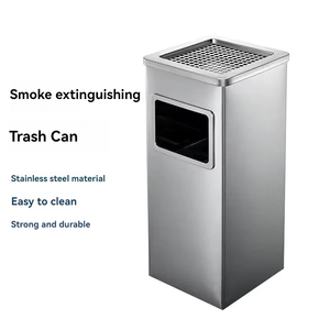 Thép Không Gỉ Hình Chữ Nhật Chân Xô Văn Phòng Thùng Rác Bin OEM Cổ Điển Phong Cách Thân Thiện Với Môi Thùng Rác Có Thể Cho Khách Sạn Trong Nhà/Ngoài Trời Sử Dụng - Product Image 6