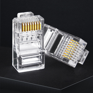 Özelleştirilmiş kararlı iletim Rj45 fiş Cat6/Cat5e erkek tipi 8p8c Utp ağ Rj45 konektörü - Product Image 4